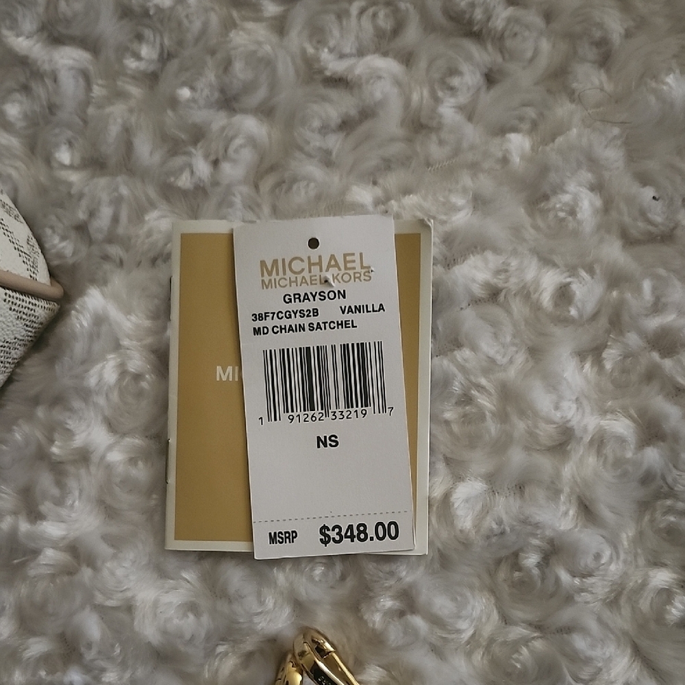 Michael Kors Beige and Brown Satchel - Picture 2 of 12